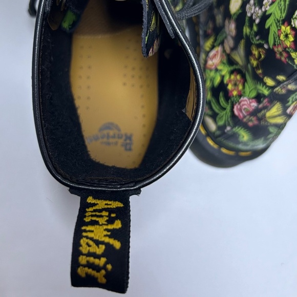 Dr Doc Martens Carnivorous Plants Floral Bloom Combat Boots Women’s Size 8 EU 39 - Picture 8 of 11